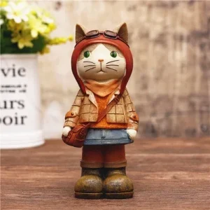 Stilingoji taupyklė "Katinukė mokosi" (15 cm)