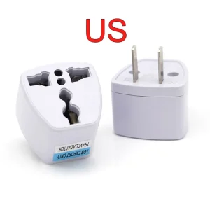 US į EU / US / UK / AU elektros lizdo perėjimas "Išvažiuoju į