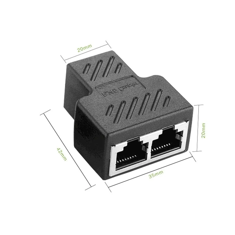 RJ45 Tinklo kabelio šakotuvas 1 į 2 "Dual Pro Premium"